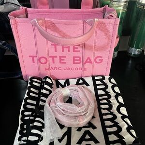 Marc Jacobs Pink Canvas Tote Bag (small size)